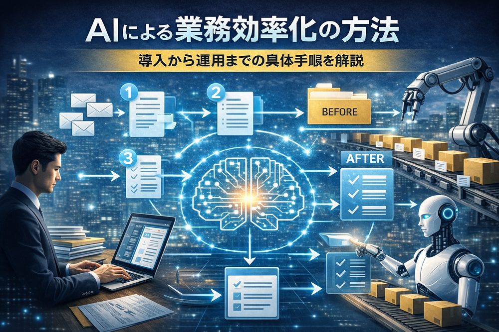 AIによる業務効率化の方法｜導入から運用までの具体手順